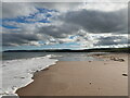 NT7574 : Coastal East Lothian : Dirty black clouds at Thorntonloch beach by Richard West