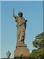 Mourner statue in Scholemoor Cemetery