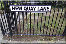 TM2749 : New Quay Lane sign by Geographer