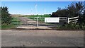 Entrance gateway to Orton Grange Wind Energy site