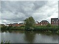 New houses by the canal