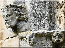 TF2340 : Swineshead, St. Mary's Church: South porch king stop by Michael Garlick