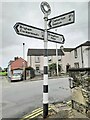 NY0731 : Direction Sign - Signpost in Great Broughton by B Todd