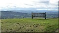 SO7643 : Seat with a view over Herefordshire by Philip Halling
