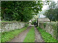 Lane by the churchyard, Llandogo