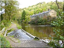 SD9625 : Overspill on Rochdale Canal by Kevin Waterhouse
