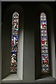 NZ0863 : Ovingham, St. Mary the Virgin's Church: Stained glass window 3, twin lancets by Michael Garlick