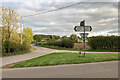 Little Bytham: signpost and autumn sunlight