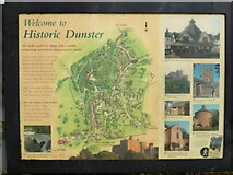 SS9943 : Welcome to Historic Dunster Information Board by David Hillas