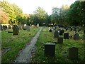 Path in the graveyard, Christ Church, Helme