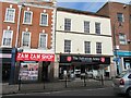 SO9570 : Zam Zam Shop and the Salvation Army shop at 31-35  High Street, Bromsgrove by Roy Hughes