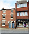 Two blue doors and Foto Factory at 121 & 123  High Street Bromsgrove