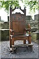 SN1745 : Eisteddfod chair at Cardigan Castle by Rod Grealish