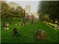 SE2518 : Churchyard of St Michael and All Angels, Thornhill by Humphrey Bolton