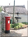SY1287 : Postbox on the B3176 in Sidmouth by Neil Owen