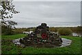 War memorial and flooded Ouse