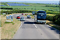 SW8158 : Holiday Coach on the A3075 near to Tresean by David Dixon
