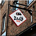 York, 7 Lendal: Shop sign of Zaap Thai Street Food