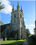 TQ5243 : St John the Baptist's Church tower, Penshurst by Dave Croker