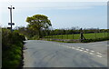 Road junction near Llanfaglan