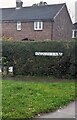 ST5493 : King Alfred's Road name sign in a hedge, Sedbury, Gloucestershire by Jaggery