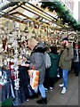 SE6051 : Christmas decorations stall at the York Christmas market by Roy Hughes