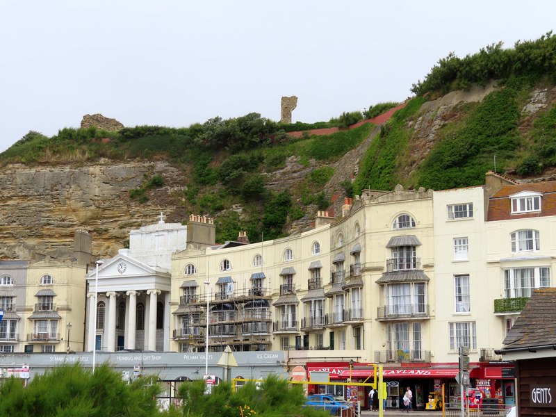 Pelham Crescent below Hastings Castle © Steve Daniels cc-by-sa/2.0 ...