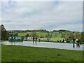 SK2670 : Ice pond at Chatsworth Horse Trials by Jonathan Hutchins