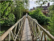 SO4382 : Footbridge across the River Onny by Mat Fascione