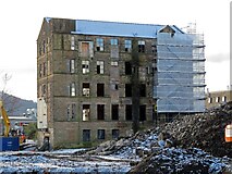 SE0641 : The remains of Alexandra Mill, Keighley by Chris Allen