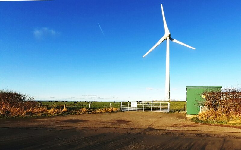 Prospect Farm Wind Farm with turbine and... © Roger Templeman cc-by-sa ...