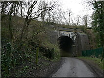 SK7119 : Railway bridge over Welby Lane by Jonathan Thacker