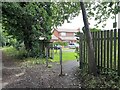 Cycle barriers on suburban footpath