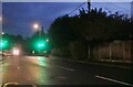 Pedestrian crossing on Stock Road, Billericay