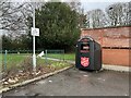 SJ7955 : Salvation Army recycling bin by Jonathan Hutchins