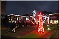 NZ2563 : Christmas lights in Trinity Square by DS Pugh