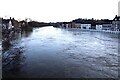 SO7875 : A very swollen River Severn at Bewdley by Chris Allen