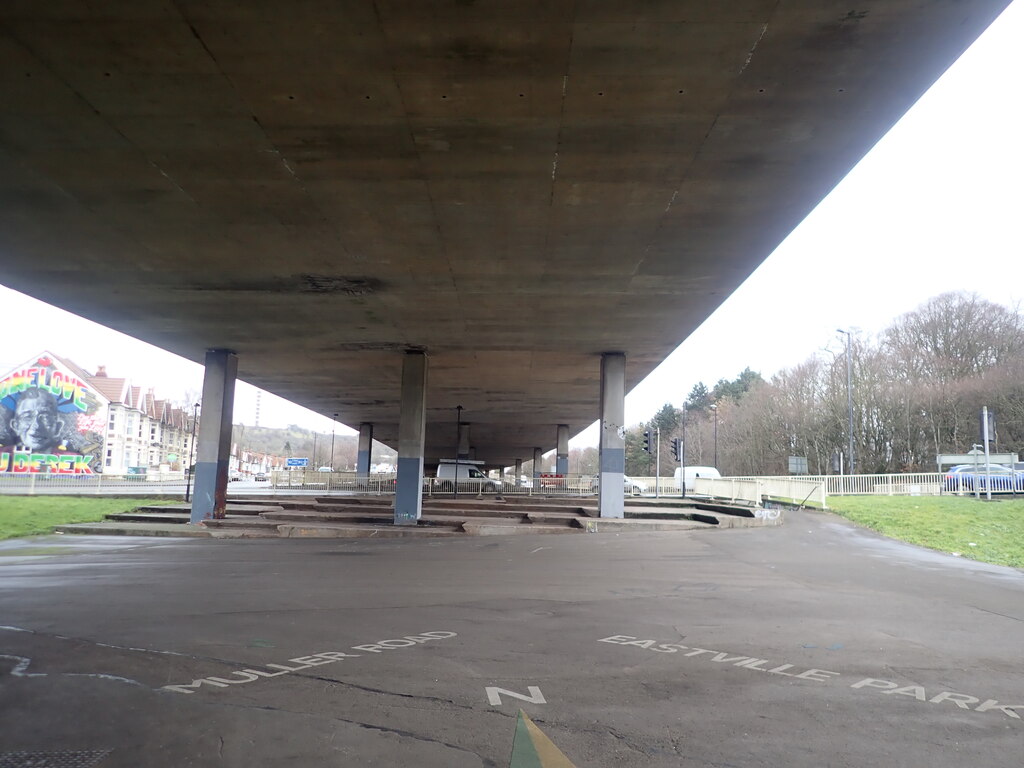 Underneath The M32 At The Muller © Eirian Evans Cc By Sa 2 0