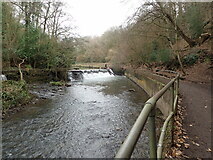 ST6376 : Weir on the River Frome by Eirian Evans