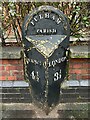 TQ2476 : Milepost - A304 Fulham Road - Fulham by Tez Exley