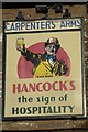SO3424 : Carpenters Arms inn sign by Philip Halling