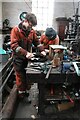 SK2625 : Claymills Victorian Pumping Station - volunteers at work by Chris Allen