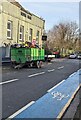 ST3188 : Green trailer full of rubbish, Mill Street, Newport by Jaggery