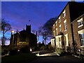 SJ8546 : Brampton House and St George's on a February evening by Jonathan Hutchins