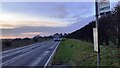 Stagecoach #400 bus approaching Shaw Wood Whinnow bus stop on north side of A596