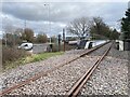 Railway line alongside A48