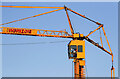 NT4835 : A tower crane at the new Galashiels Academy construction site by Walter Baxter