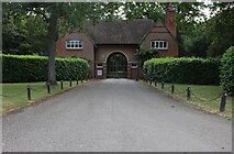 TL3155 : The entrance to Longstowe Hall on Old North Road by David Howard