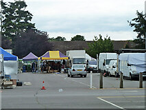 TQ0538 : Market, Village Way car park, Cranleigh by Robin Webster