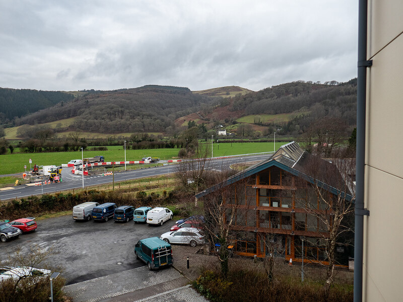 The approach road to the new Dovey/Dyfi... © John Lucas cc-by-sa/2.0 ...